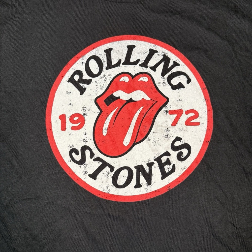 Rolling Stones Men  T-Shirt -Classic Tongue Black 100% Cotton Medium